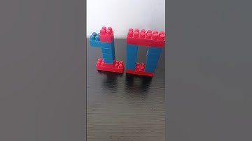 Satisfying DIY Building Blocks Number Ten 🔢 Lego Ice Cream | Tutorial #shorts