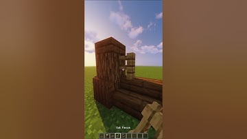 Simple RUSTIC FENCE DESIGN!!!#viral #minecraftbuilds #minecraft