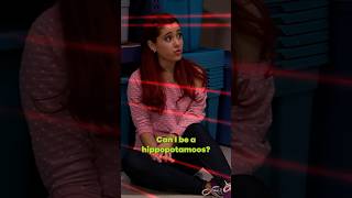 Cat wants to be a hippo 😭🤣 | Victorious #Shorts