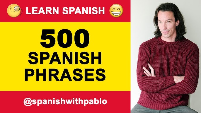 100 Phrases in Spanish Tutorial, English to Castilian Spanish Essential  Phrases and Vocabulary 