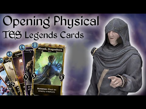 Opening Some Official Physical Elder Scrolls Legends Cards - TES Merch Bonus Video
