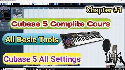 Cubase 5 Complite Cours Part#1 | All Settings Of Cubase 5 | Cubase5 Tutorial Hindi | Cubase5 Besic