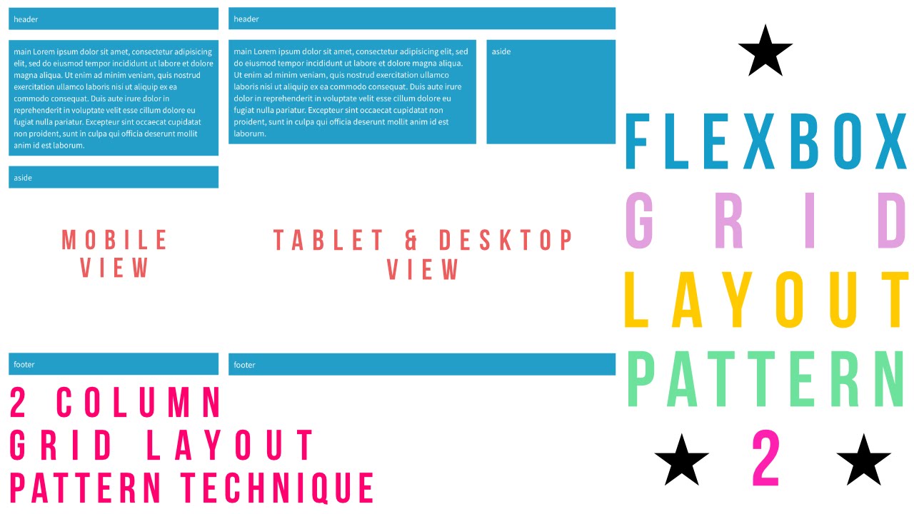 Flexbox Grid Layout Pattern - 2 - YouTube