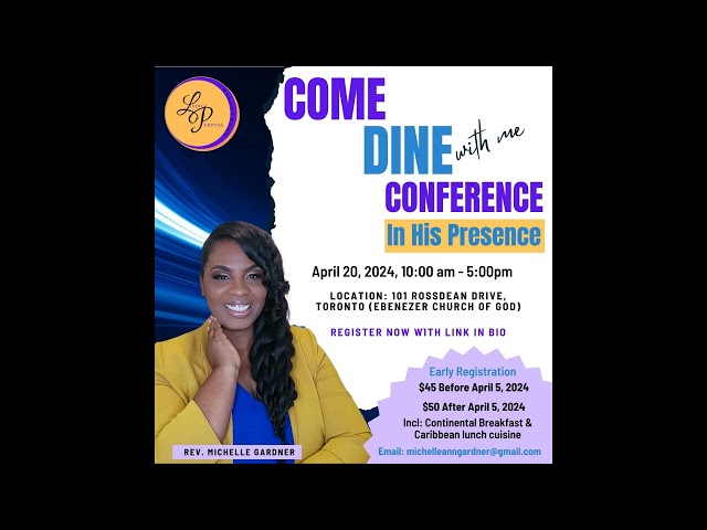 Come Dine With Me - Pastor Michelle Gardner