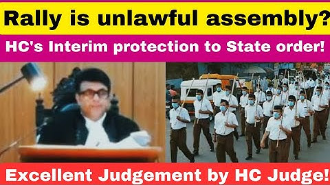 Rally is unlawful assembly?Excellent Judgement by HC Judge!