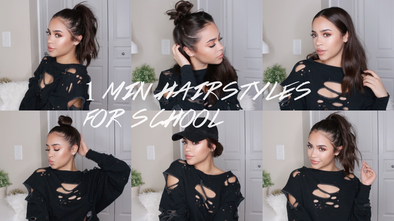 quick hairstyles on unwashed hair for school! | maria bethany