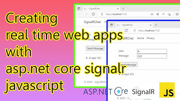 Creating real time web apps with asp.net core signalr javascript