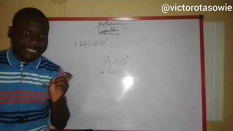 HOW TO USE LOGARITHM TABLES AND ANTILOGARITHM TABLES TO SOLVE QUESTIONS II VICTOR OTASOWIE 