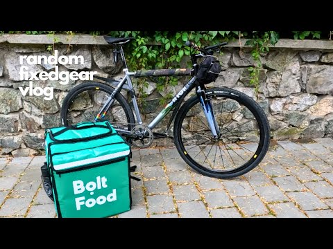 Food delivery on a Fixed Gear in the Czech Republic for Bolt Random Fixed Gear Vlog