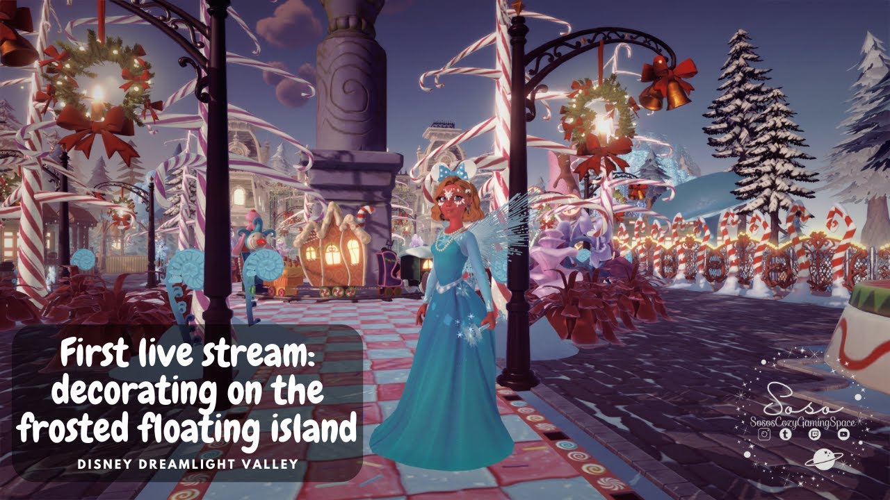 finishing my North Pole Winter Wonder Candyland | Soso's Cozy Gaming Space  | DisneyDreamlightValley