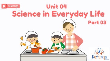 III STD Science Unit 04. Science in Everyday Life Part 03.