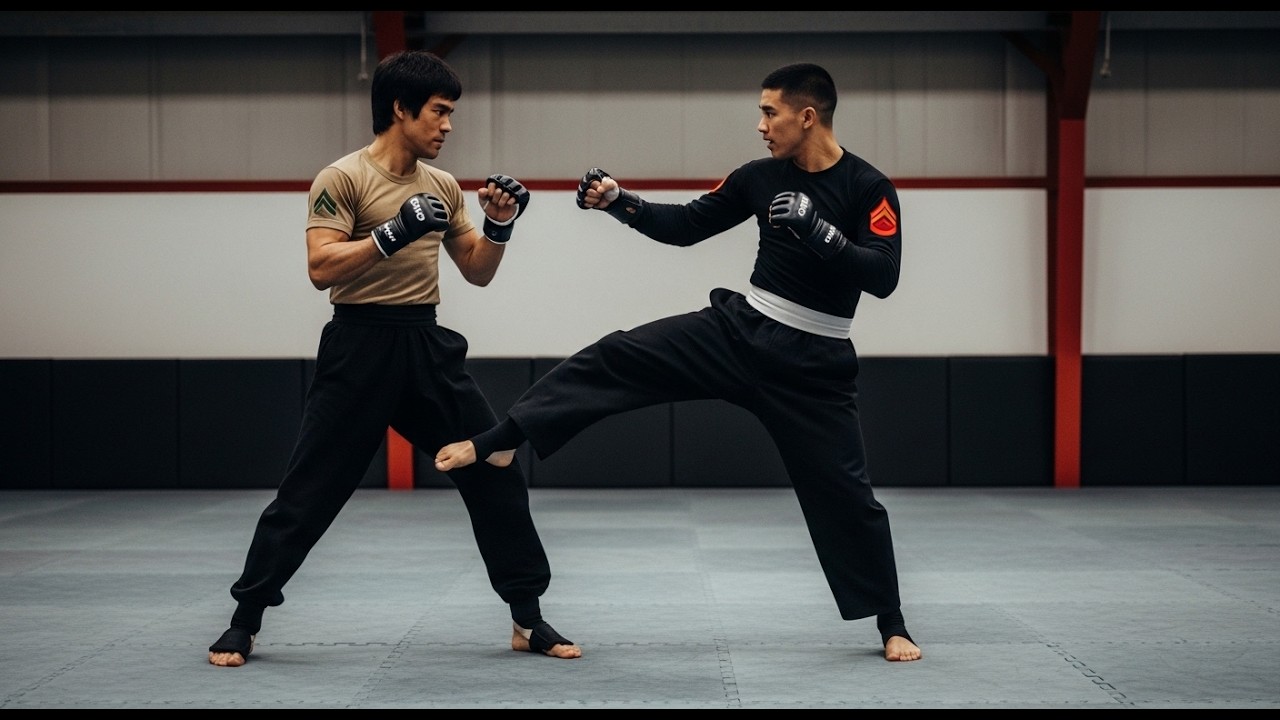 Брюс Ли находился в аэропорту, когда 127-килограммовый морской пехотинец сказал: