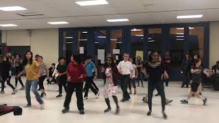 Line Dancing Sunnyvale Middle School 6th Grade (1st part)