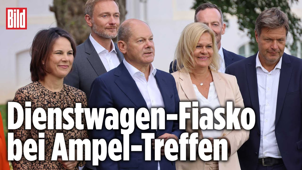 Limousinen statt 9-Euro-Ticket: Ampel-Klausur-Tagung auf Schloss Meseberg