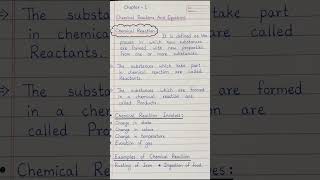 #notes #handwritten #handwriting #class10 #chapter1 #chemicalreactions #study #students #motivation
