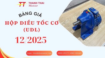 Bảng giá hộp điều tốc cơ  tháng 12/2025 - Thành Thái Motor