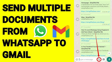 How To Send Multiple Documents Frome WhatsApp to Gmail