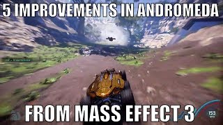 Top 5 Additions and Changes to Andromeda from Mass Effect 3