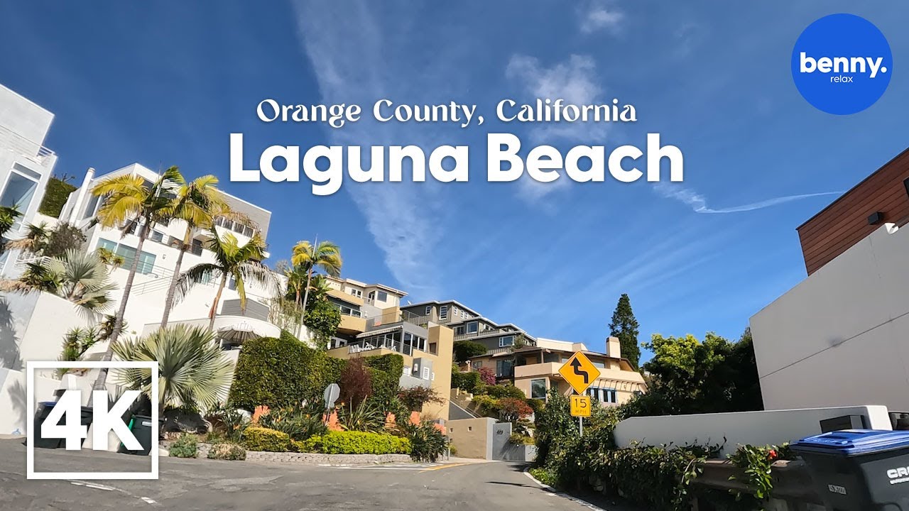 Driving by beautiful LAGUNA BEACH homes