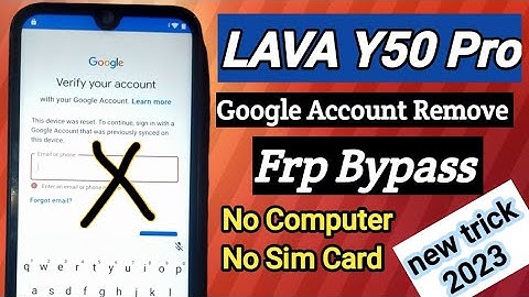 Lava Y50 Pro,frp bypass/Google Account Remove,No PC.No SIM card- new trick 2023