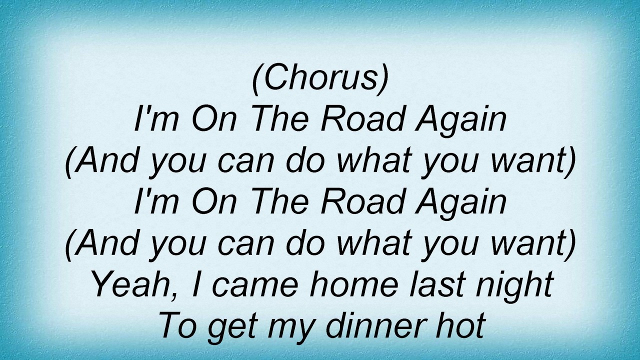 Aerosmith - On The Road Again Lyrics - YouTube