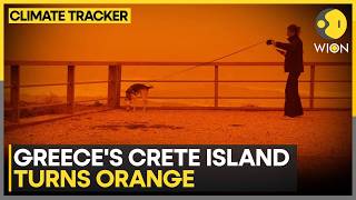 Greece: Crete Island Sky Engulfed in Orange Haze | WION Climate Tracker