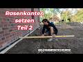 Bau auf der Baustelle 👉 Pflastern Teil 2 🧱 Rasenkanten setzen 👍 #bau #arbeit #bauen rund ums Haus