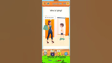 Braindom Riddle 2021 Updated Level  186 Who is lying loose fit Walkthrough