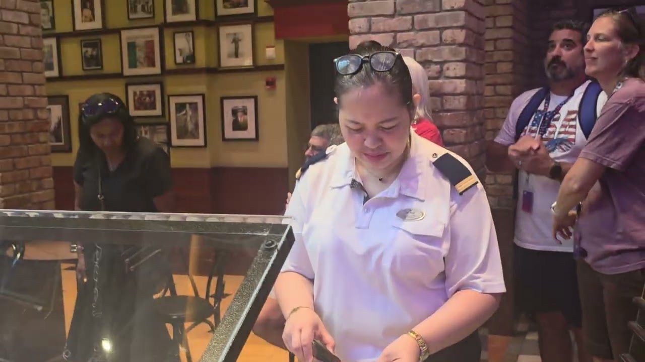 Allure of the seas veterans tribute Luxury Travel by Valentina +15613359459 cruise director Mario. 