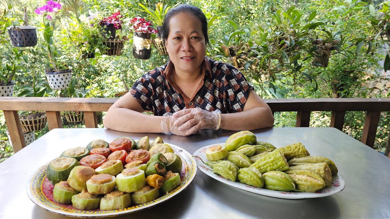 Chả chay làm cách nầy nhồi nhiều loại quả rất ngon
