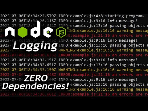 Logging in Node with Zero Dependencies