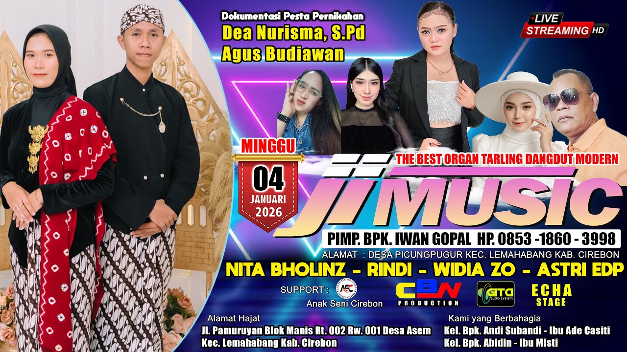 LIVE J.I MUSIC - PIMP. BPK. IWAN GOPAL - ASEM 04 JANUARI 2026 B