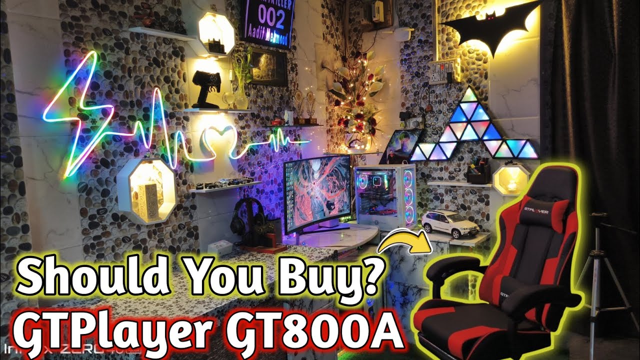 GT Player GT800A (Budget) Gaming Chair Full Unboxing and Review - YouTube