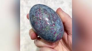 Ruby Kyanite Gemstone Lingam