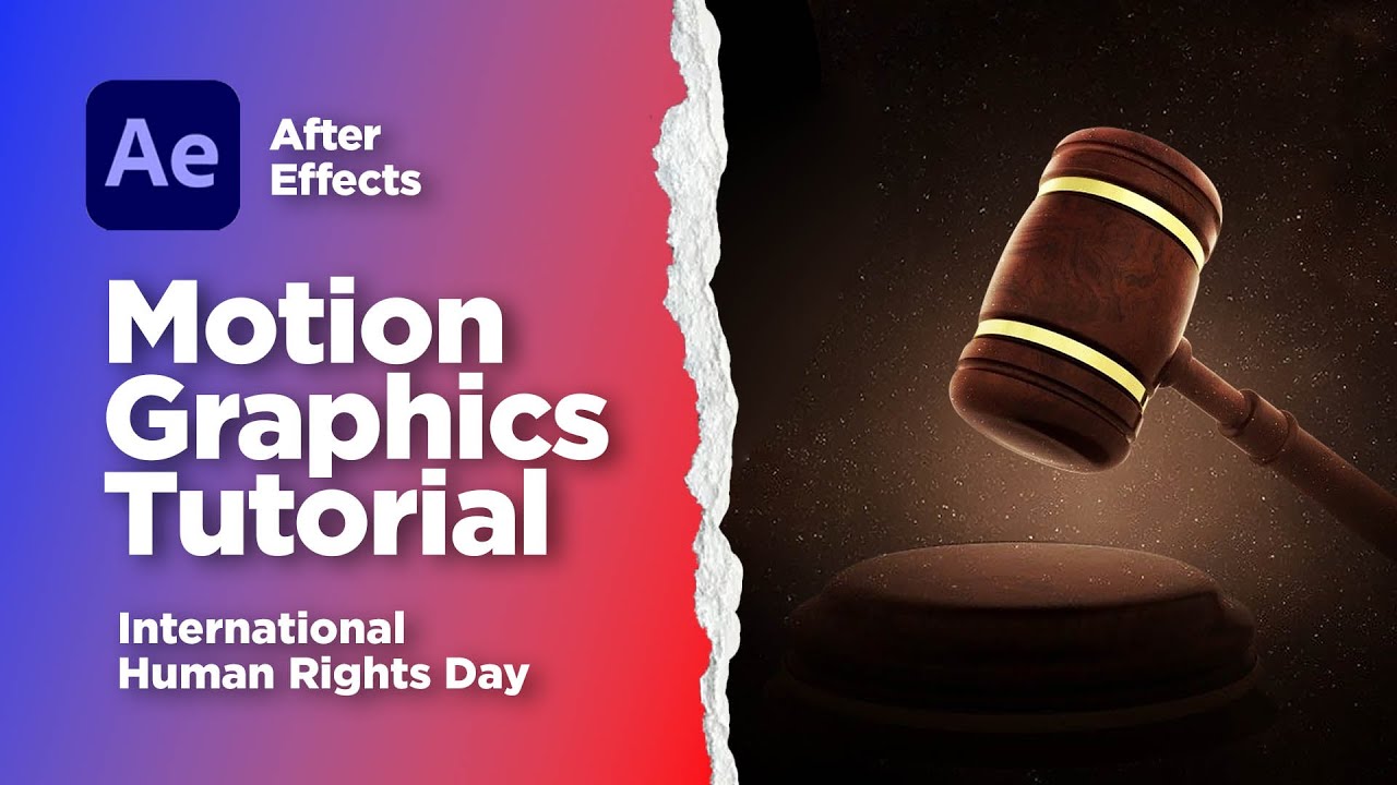 Motion Graphics Tutorial | Human Rights Day | After Effects Tutorial ...