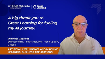 PGP-AIML Course Experience from Great Learing & UT Austin by Dimitris Zografos