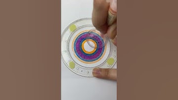 Satisfying ASMR Spirograph | Vibrant Spiral Art Masterpiece! #art #shorts #spirograph #satisfying