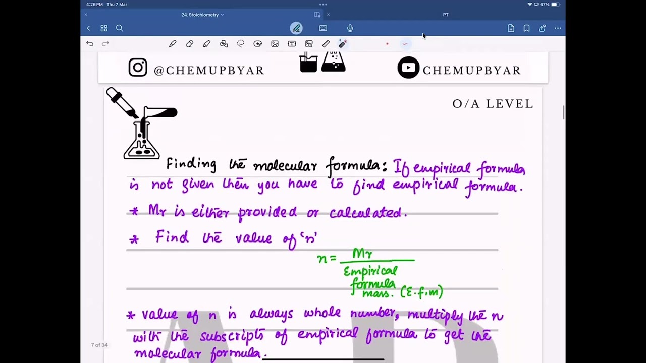 31. Moles 2 O level or IGCSE