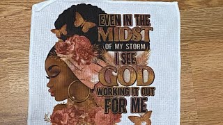 How to sublimate a dollar tree washcloth and spiral notebook