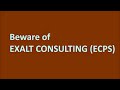 Ecps   exalt consulting modus operandi