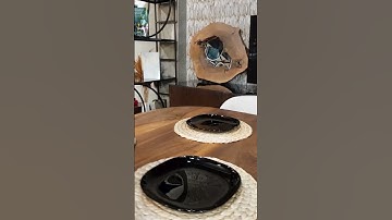 Toledo Walnut: Solid Wood Dining Table with Metal Legs – Bold & Modern! #home #homedecor #design