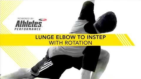 Lunge Elbow to Instep with Rotation