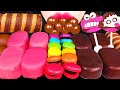 ASMR Chocolate Ice Cream, Rainbow Macaron 초콜릿 아이스크림, 마카롱 먹방 Mukbang, Eating