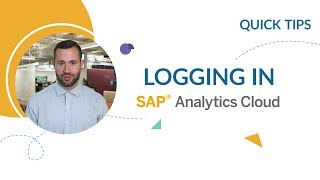 Logging in: SAP Analytics Cloud Quick Tip