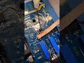 Plenty Of Flux Over A Desoldering Wick For A Quick Clearing Of The Surface#solderingiron #electronic