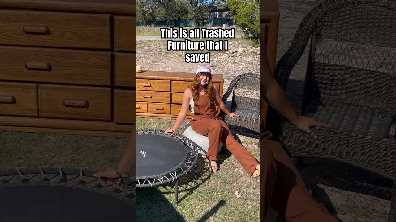 This is all trashed furniture that I saved from the landfill. 