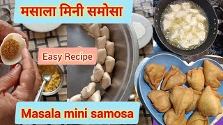 ड्राई मिनी खस्ता समोसा | khasta dry mini samosa | Holi festival snacks recipes | mini samosa