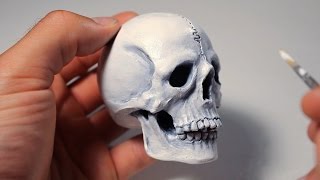 Human Skull. Sculpting Process