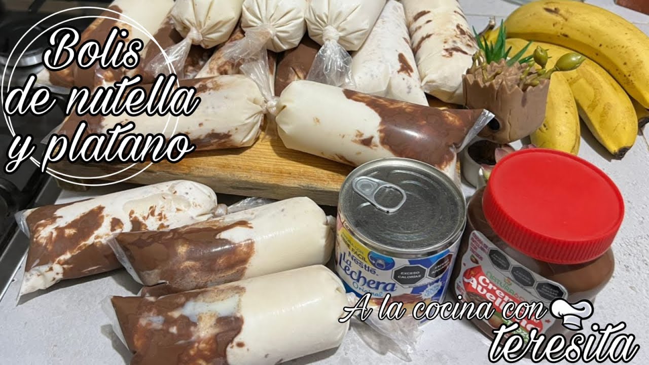 BOLIS GOURMET PLÁTANO CON NUTELLA RIQUÍSIMOS Receta Aquí⬇️