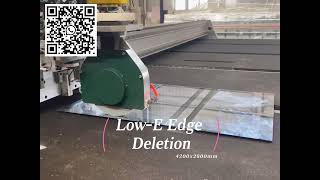 Low-E Edge Deletion on 4228 Glass Cutting Line,CNC Glass Cutting Line with Low-e edge deletion